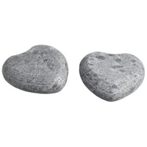Hukka Lempi Sauna Massage Stones, Hearts, 2 Pcs