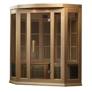 Maxxus 3-Person Low EMF FAR Infrared Corner Sauna MX-K356-01