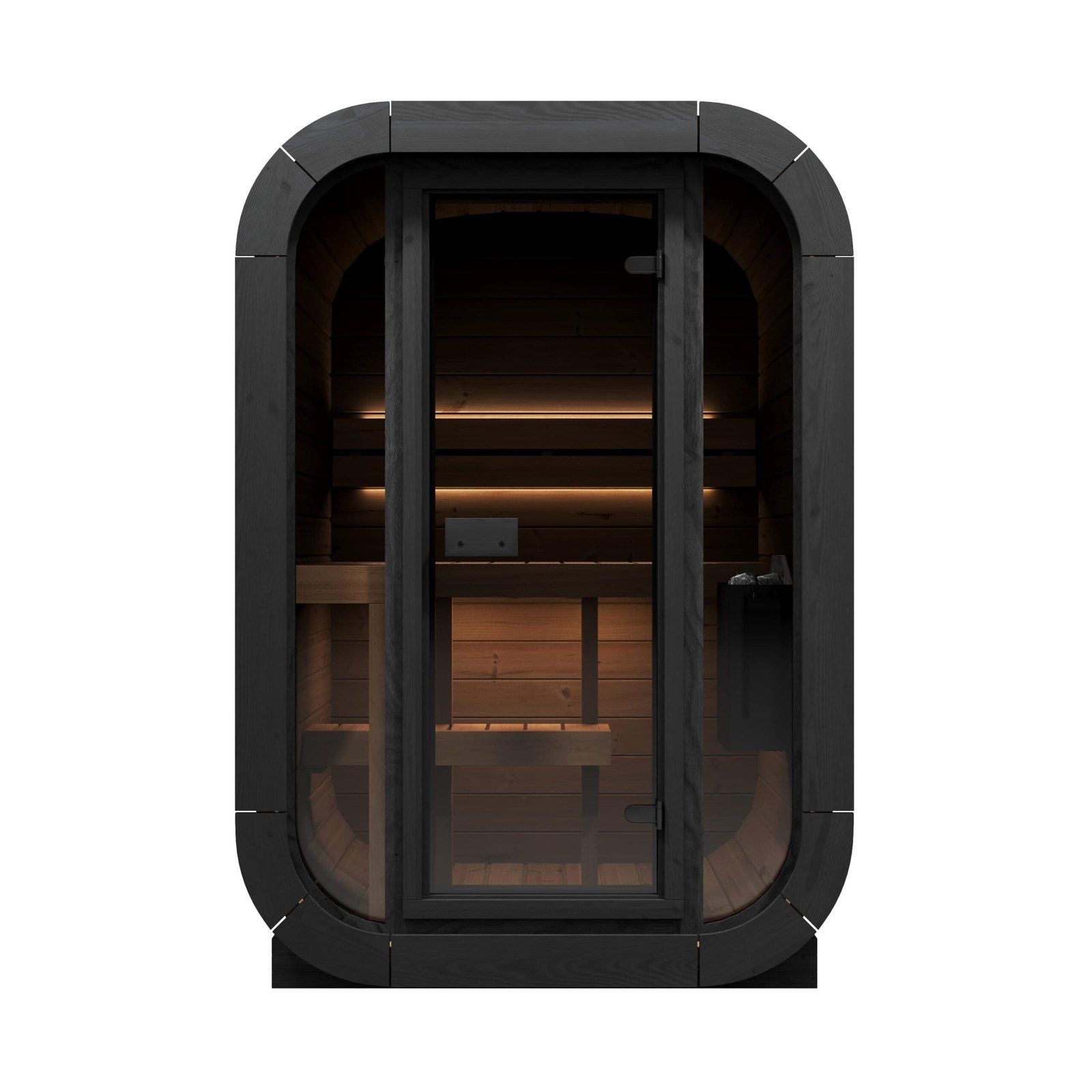 SaunaLife CL3G 2-Person Sauna with Glass Front - Image 3