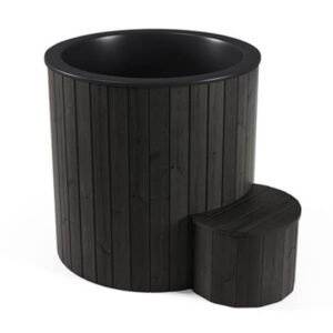 SaunaLife S1B 1-Person Cold/Hot Immersion Tub, Black