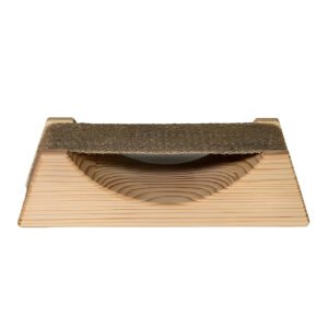 Prosaunas Spruce Ergo-Headrest Wood Sauna Headrest w/Cloth Neck Support