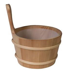 Prosaunas Thermo-Aspen, Wood Sauna Bucket Lined 4-Liter