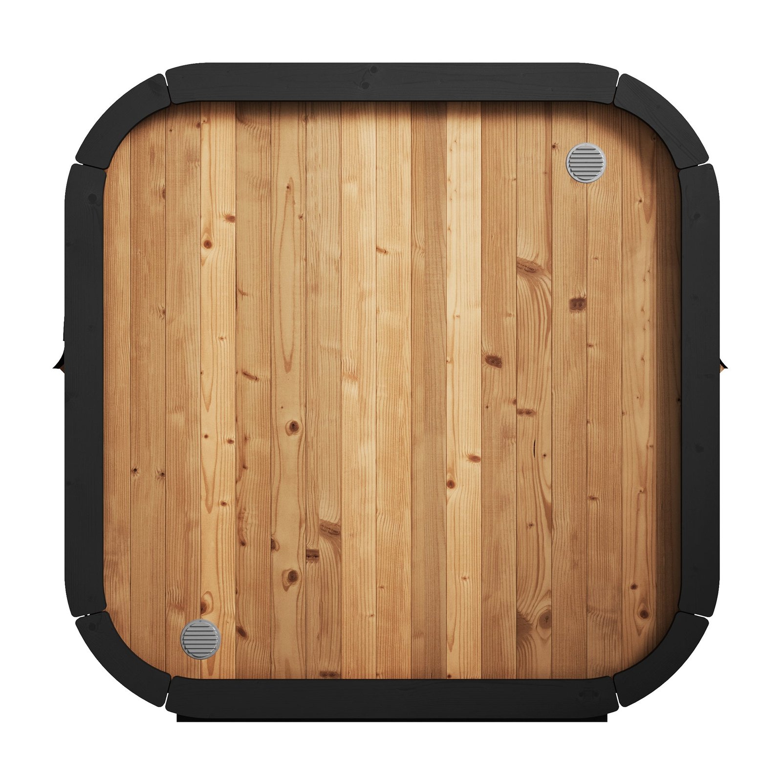 SaunaLife CL5G 4-Person Outdoor Cube Cabin Sauna with Full Glass Front & Led Lighting - Image 4