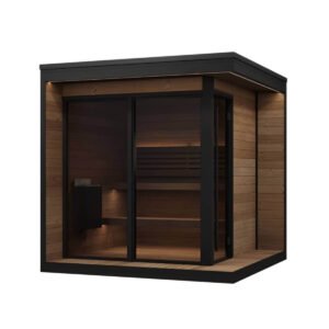 SaunaLife GL6 Outdoor Garden Luxury-Series DIY Sauna Kit, 6 Persons