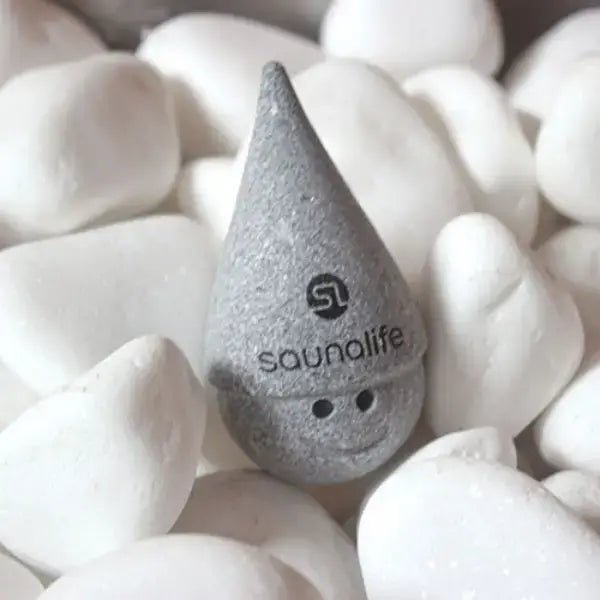 SaunaLife "Stoney" Sauna Gnome with Cone Hat, Black Printed Logo - Image 2