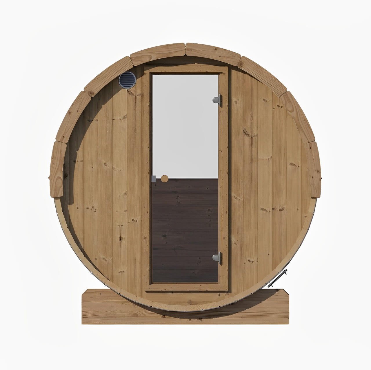 SaunaLife E6W 3-Person Barrel Sauna w/ Panoramic Window, 59"x81" - Image 3