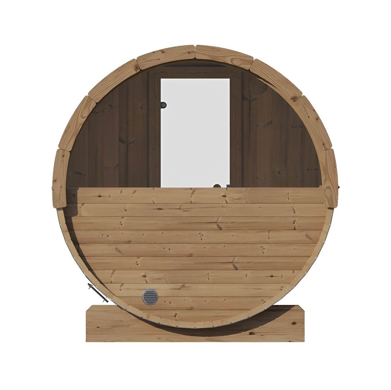 SaunaLife E6W 3-Person Barrel Sauna w/ Panoramic Window, 59"x81" - Image 4