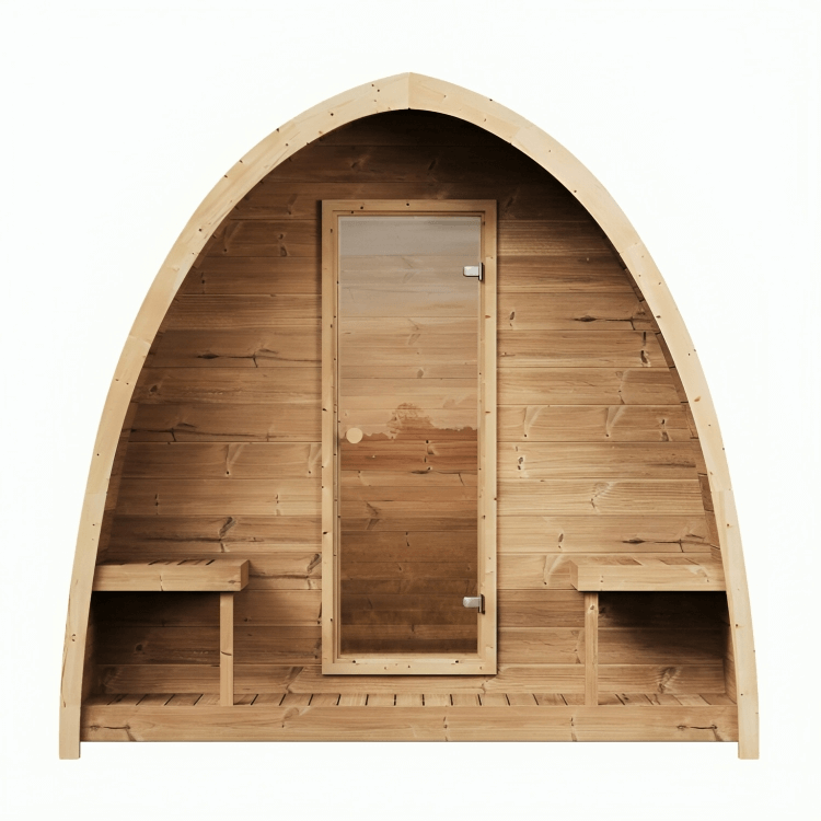SaunaLife G3 6-Person Outdoor Pod Cabin Sauna - Image 5