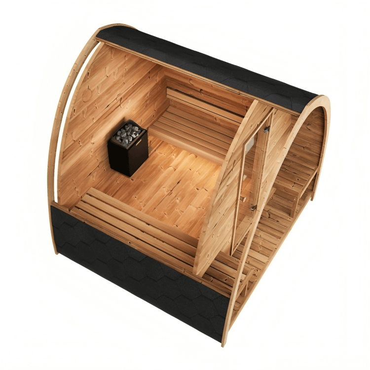SaunaLife G3 6-Person Outdoor Pod Cabin Sauna - Image 2