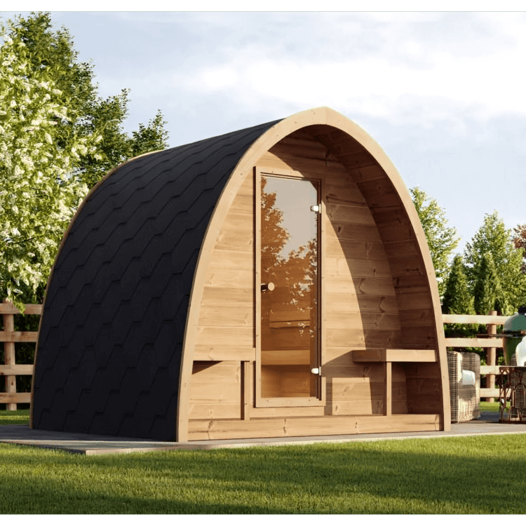 SaunaLife G3 6-Person Outdoor Pod Cabin Sauna - Image 3