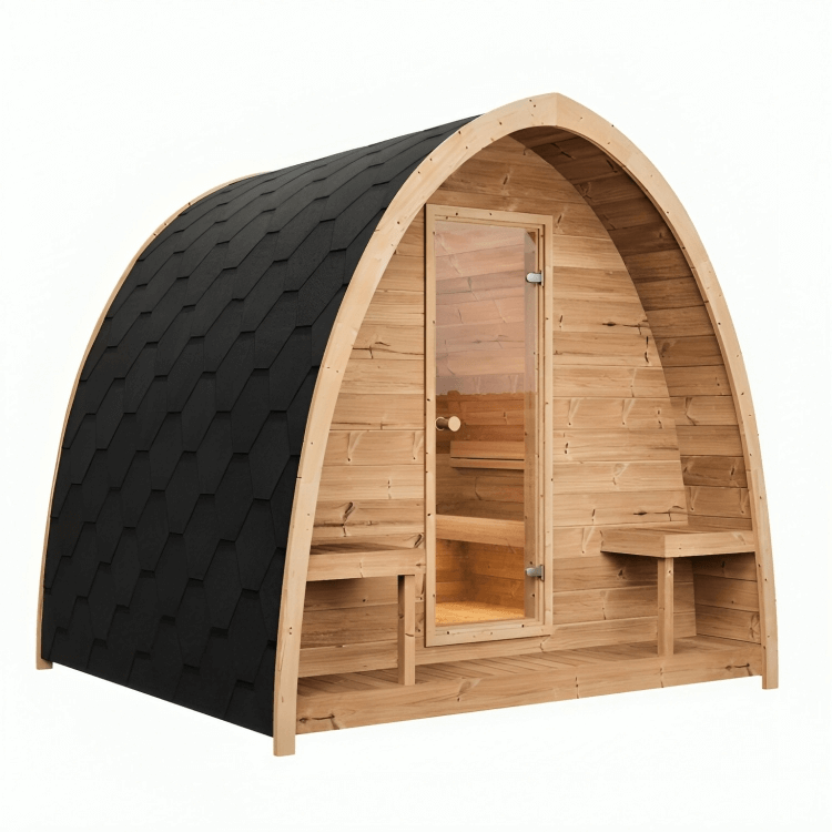 SaunaLife G3 6-Person Outdoor Pod Cabin Sauna