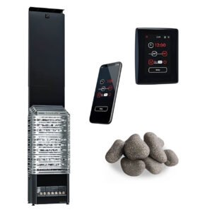 Saunum AIR 7 WiFi Sauna Heater Package, 6.4kW - Stainless Steel
