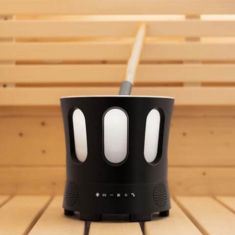 SaunaLife SaunaZone Bluetooth Speaker, Sauna Bucket, with Lights - Image 9