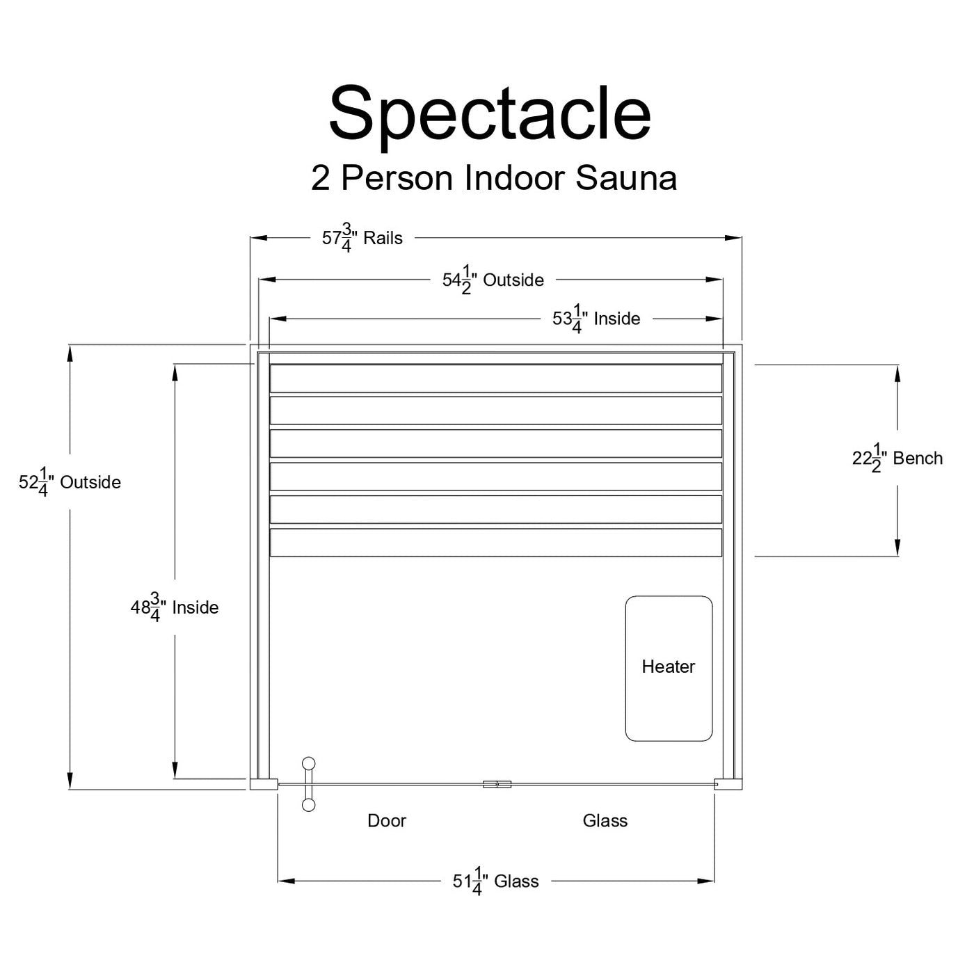 Almost Heaven Spectacle 2-Person Indoor Sauna - Image 2