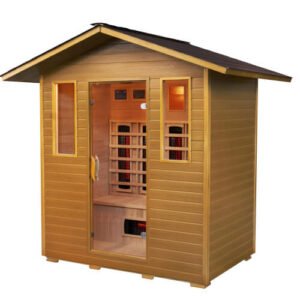 Sunray Cayenne 4-Person Outdoor Infrared Sauna w/ Ceramic Heaters