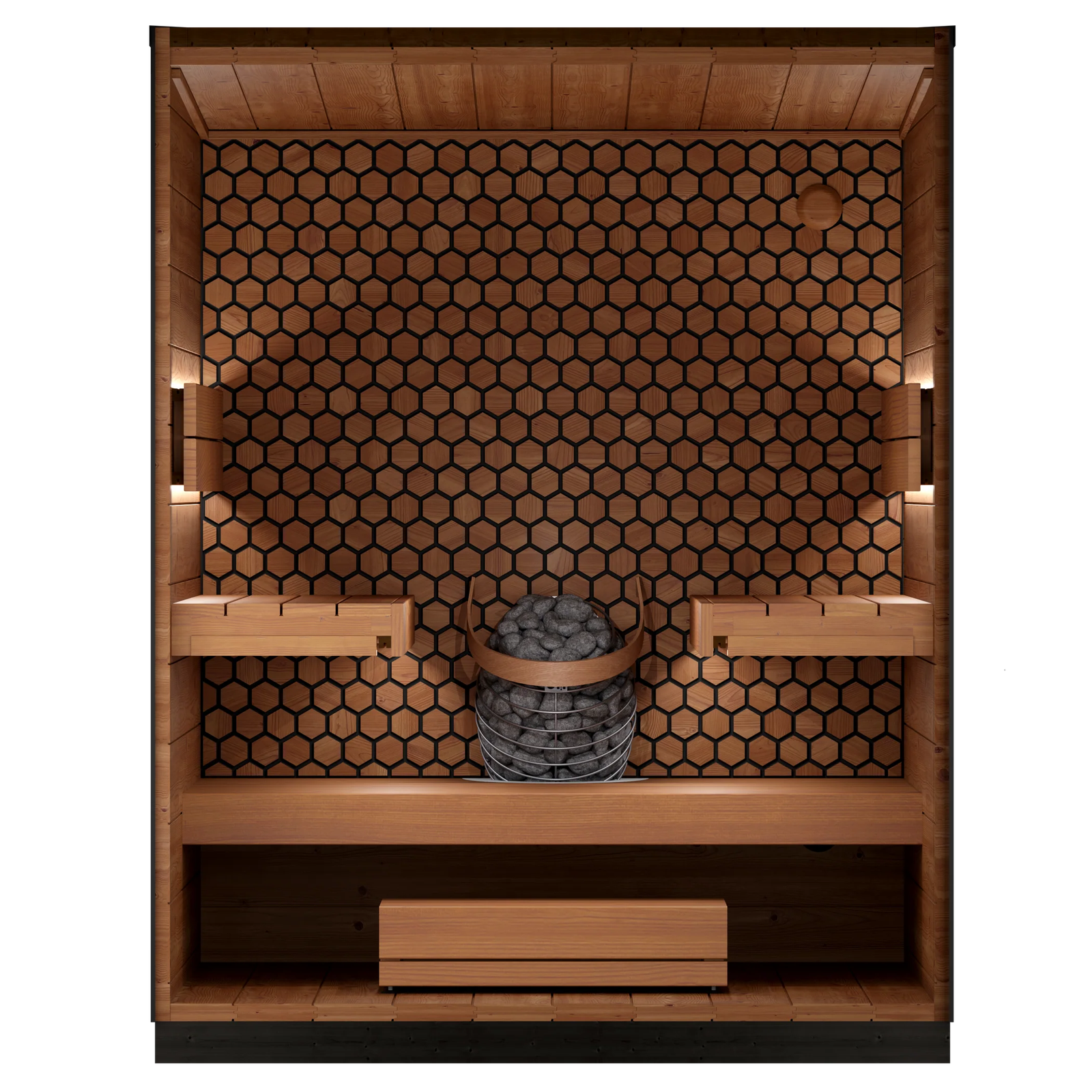 Leil Viva 180 4-Person Outdoor Sauna Kit - Image 9