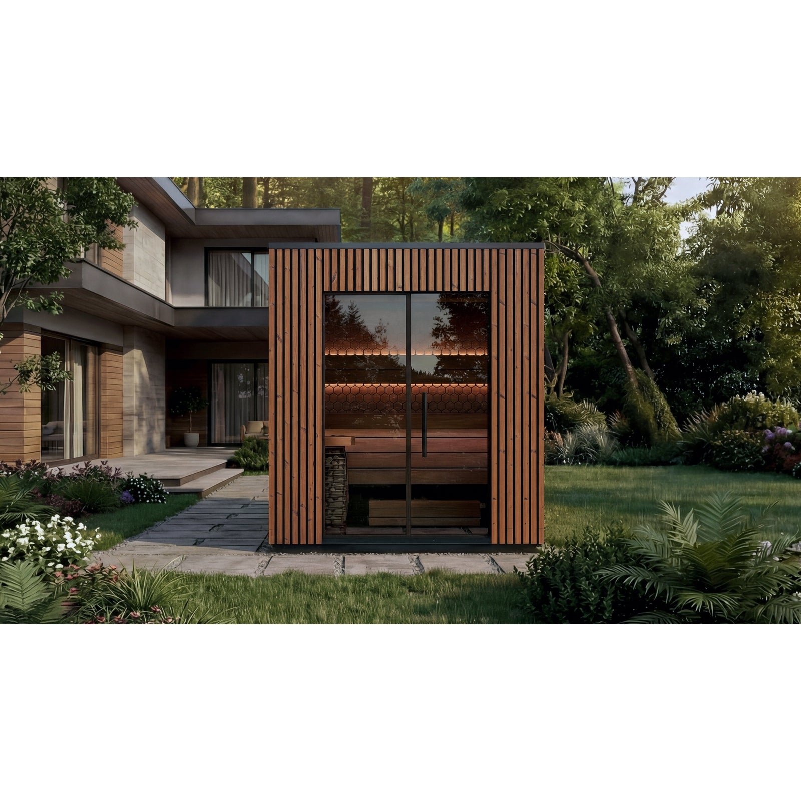 Leil Viva 210 3-Person Outdoor Sauna Kit - Image 14