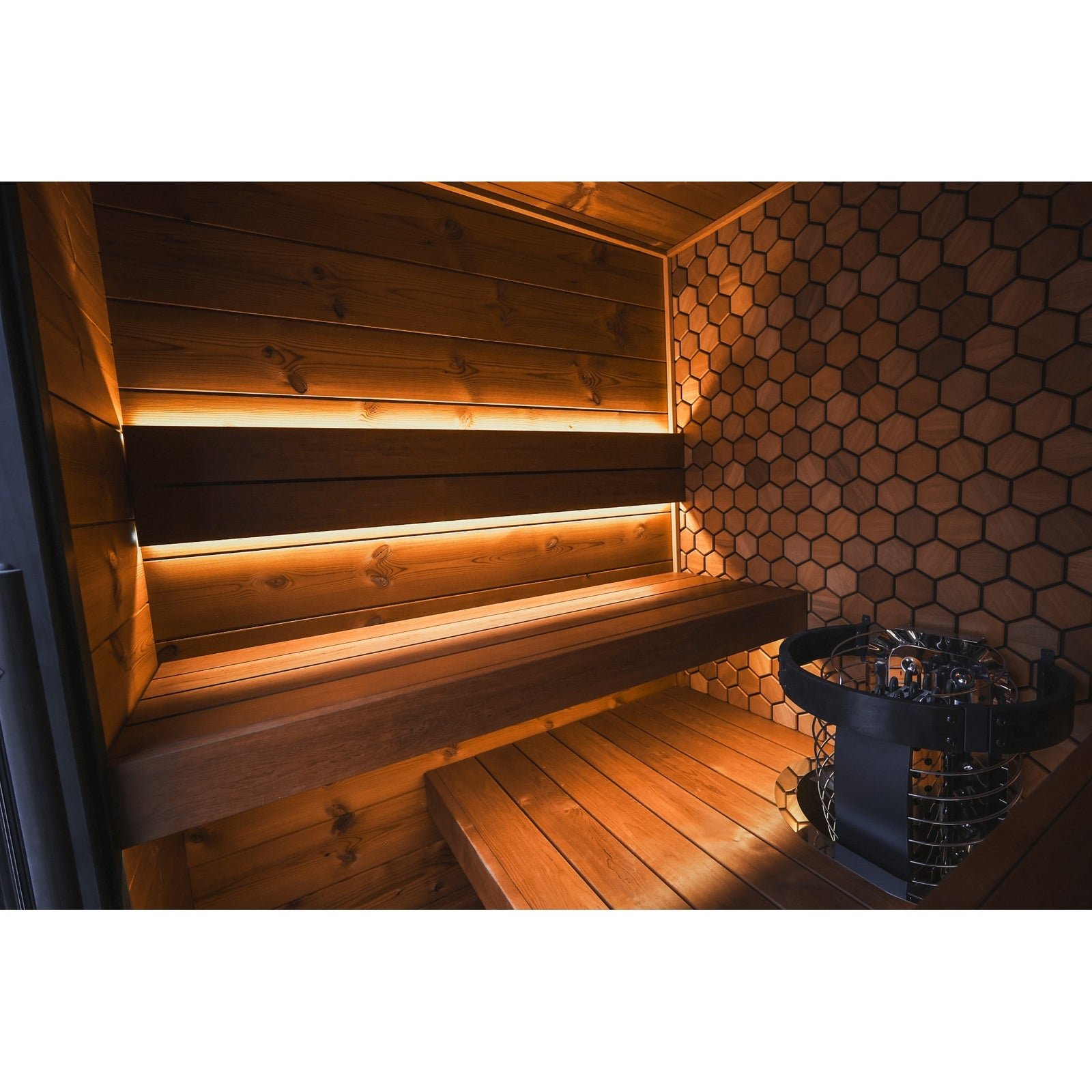 Leil Viva 180 4-Person Outdoor Sauna Kit - Image 4