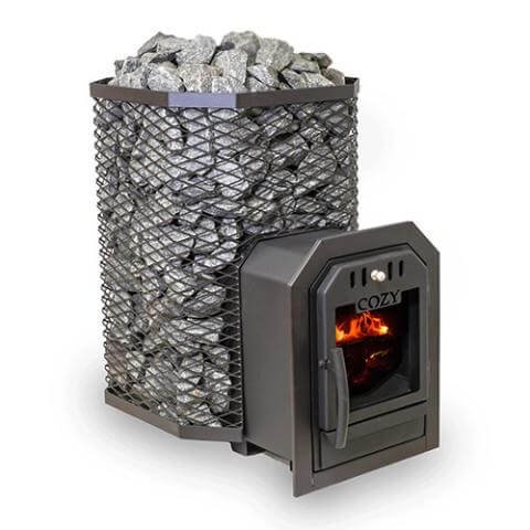 Cozy Heat Thru-Wall Sauna Heater Wood-Burning Sauna Stove, Up to 18kW - Image 3