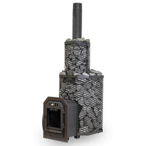 Cozy Heat Thru-Wall Sauna Heater Wood-Burning Sauna Stove, Up to 18kW - Image 15