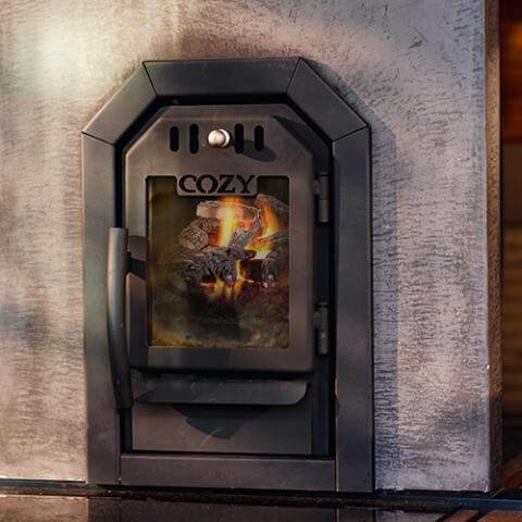 Cozy Heat Thru-Wall Sauna Heater Wood-Burning Sauna Stove, Up to 18kW - Image 4