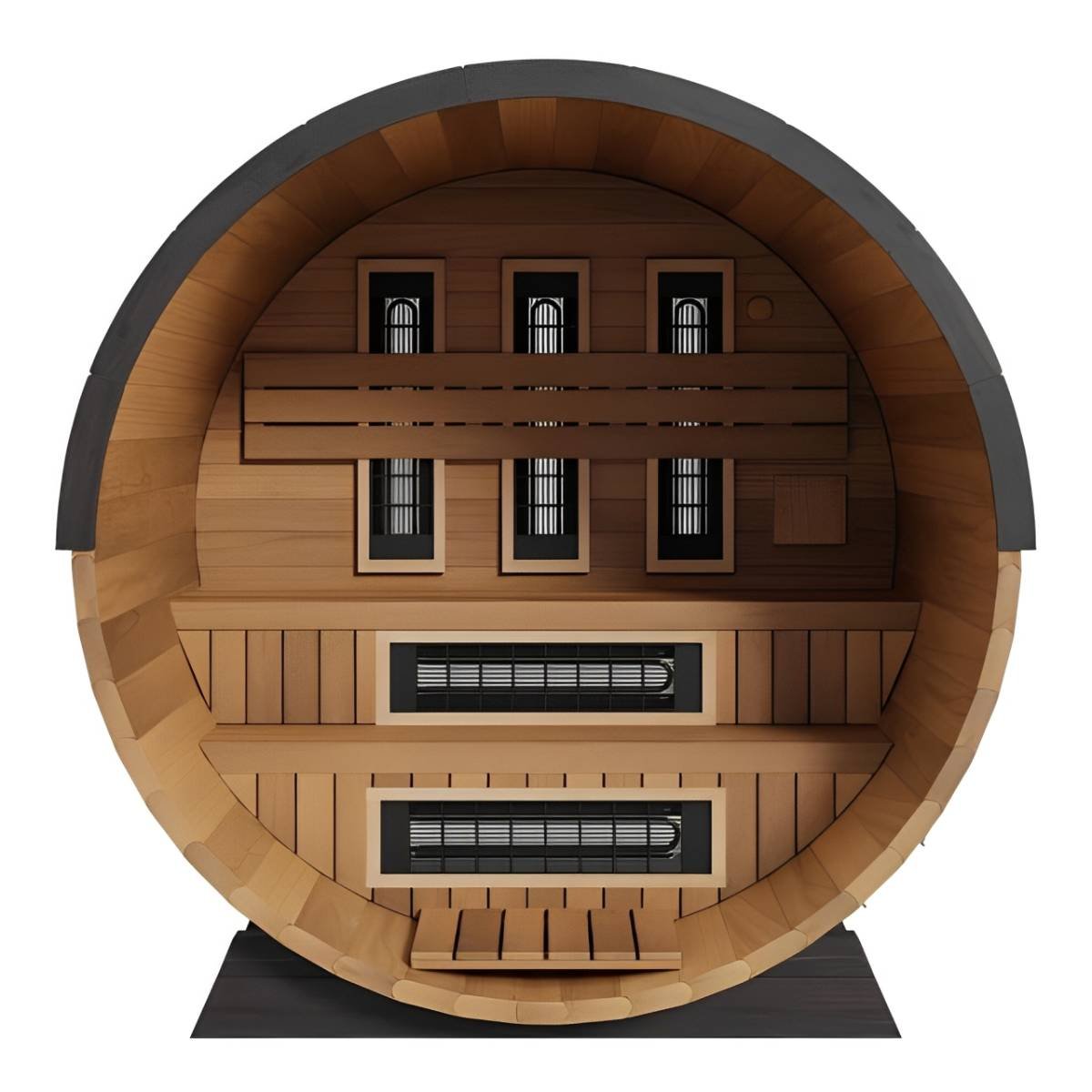 Finnmark Combination Outdoor Barrel Sauna—FD-6, Cedar