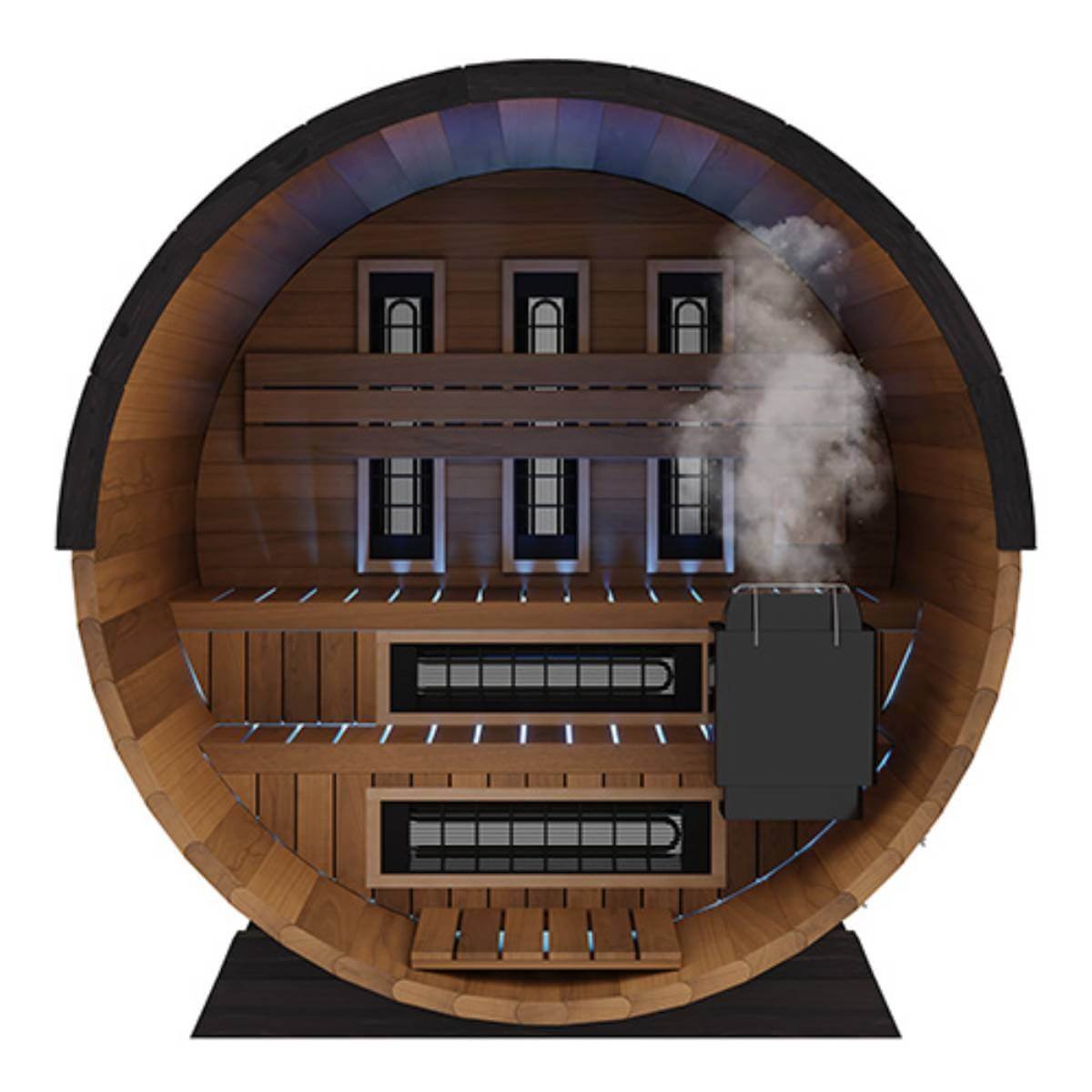 Finnmark Combination Outdoor Barrel Sauna—FD-6, Cedar - Image 2