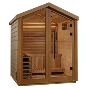 Golden Designs Savonlinna - 3 Person Outdoor Traditional Sauna - Pacific Cedar