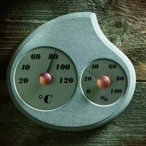Hukka Maininki Sauna Thermometer and Hygrometer, Droplet - Image 2