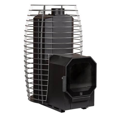 HUUM Hive Flow LS Wood-Burning Sauna Stove w/ Firebox Extension 9.8 kW - Image 4