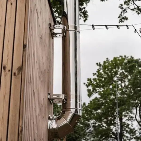 HUUM Thru-Wall Backside Connection Chimney Set for Sauna Wood Stoves - Image 3