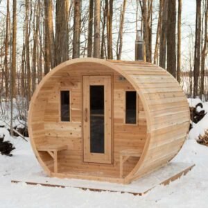 Dundalk Leisurecraft Elation 4-Person Barrel Sauna
