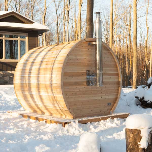 Dundalk Leisurecraft Elation 4-Person Barrel Sauna - Image 3