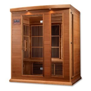 Maxxus 3-Person Cedar Low EMF FAR Infrared Sauna MX-K306-01 CED