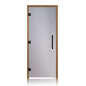 Prosaunas Thermo-Aspen, Prehung ADA Tinted Glass Sauna Door 36x81 (Left 3 Black Hinges)
