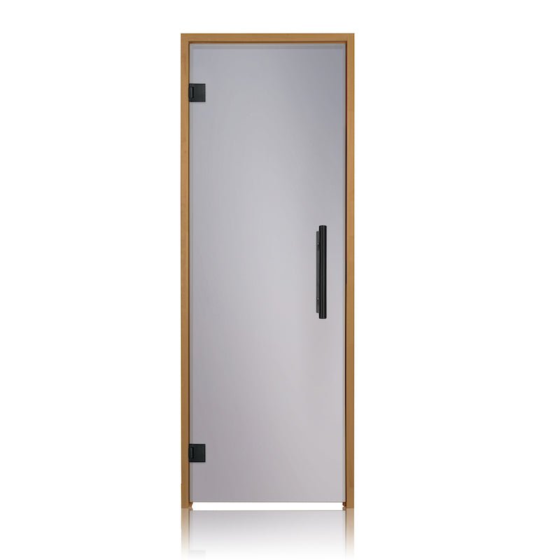 Prosaunas Thermo-Aspen Frame, Prehung Tinted Glass Sauna Door 24x73 (Left Black Hinges)