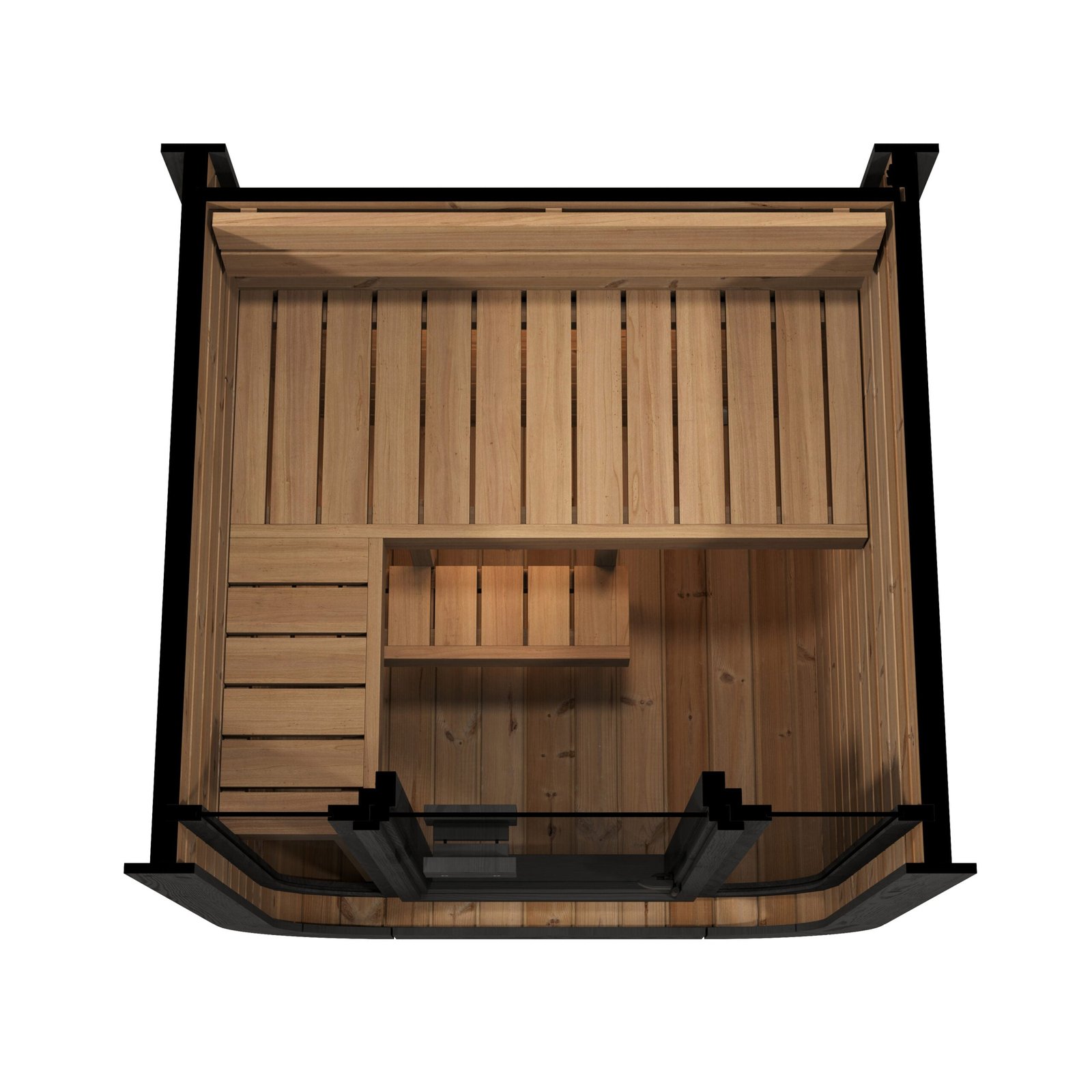 SaunaLife CL3G 2-Person Sauna with Glass Front - Image 2