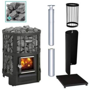Harvia Legend 150 Stove Kit SS Harvia Legend 150, Chimney Kit, Protective bedding, Sheath, Stones
