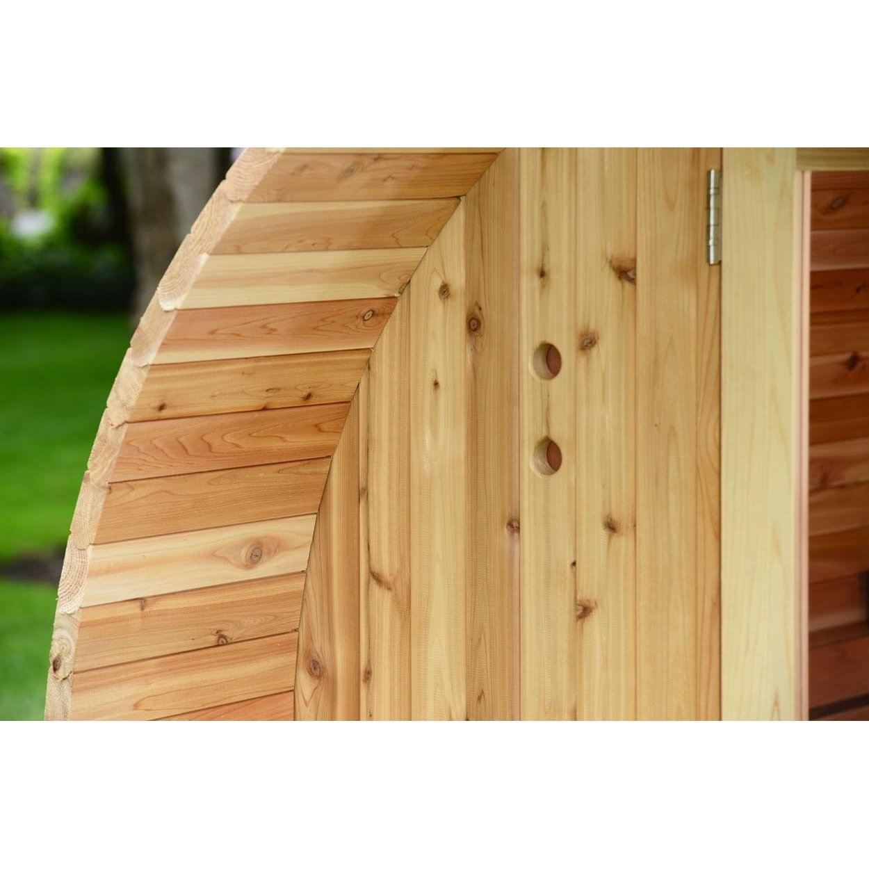 Almost Heaven Audra 2-4 Person Canopy Barrel Sauna, 6x5+1 ft. – 1 ft. Porch - Image 8