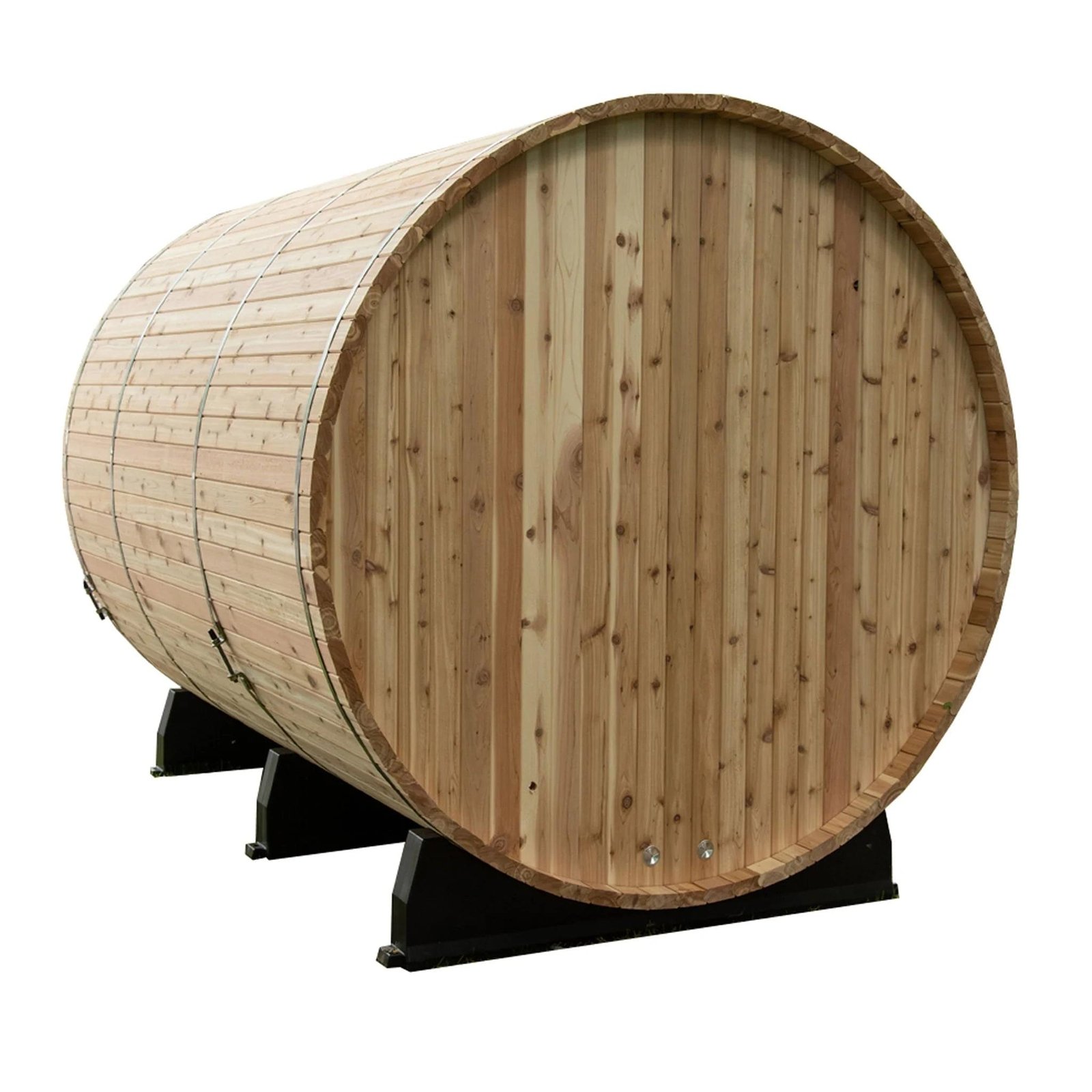 Almost Heaven Huntington 4-6 Person Canopy Barrel Sauna, 6x7+1 ft. – 1 ft. Porch - Image 19