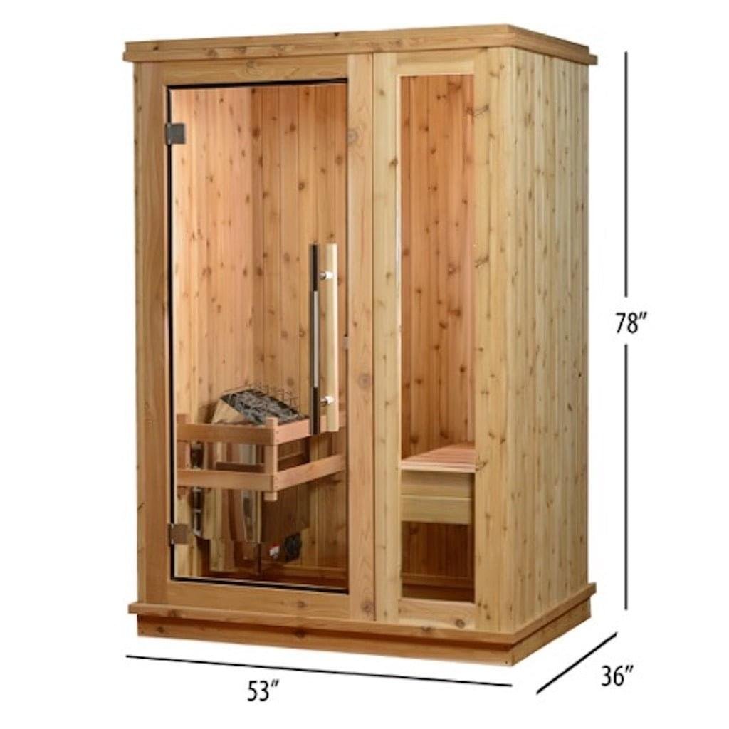 Almost Heaven Logan 1-Person Indoor Sauna - Image 2