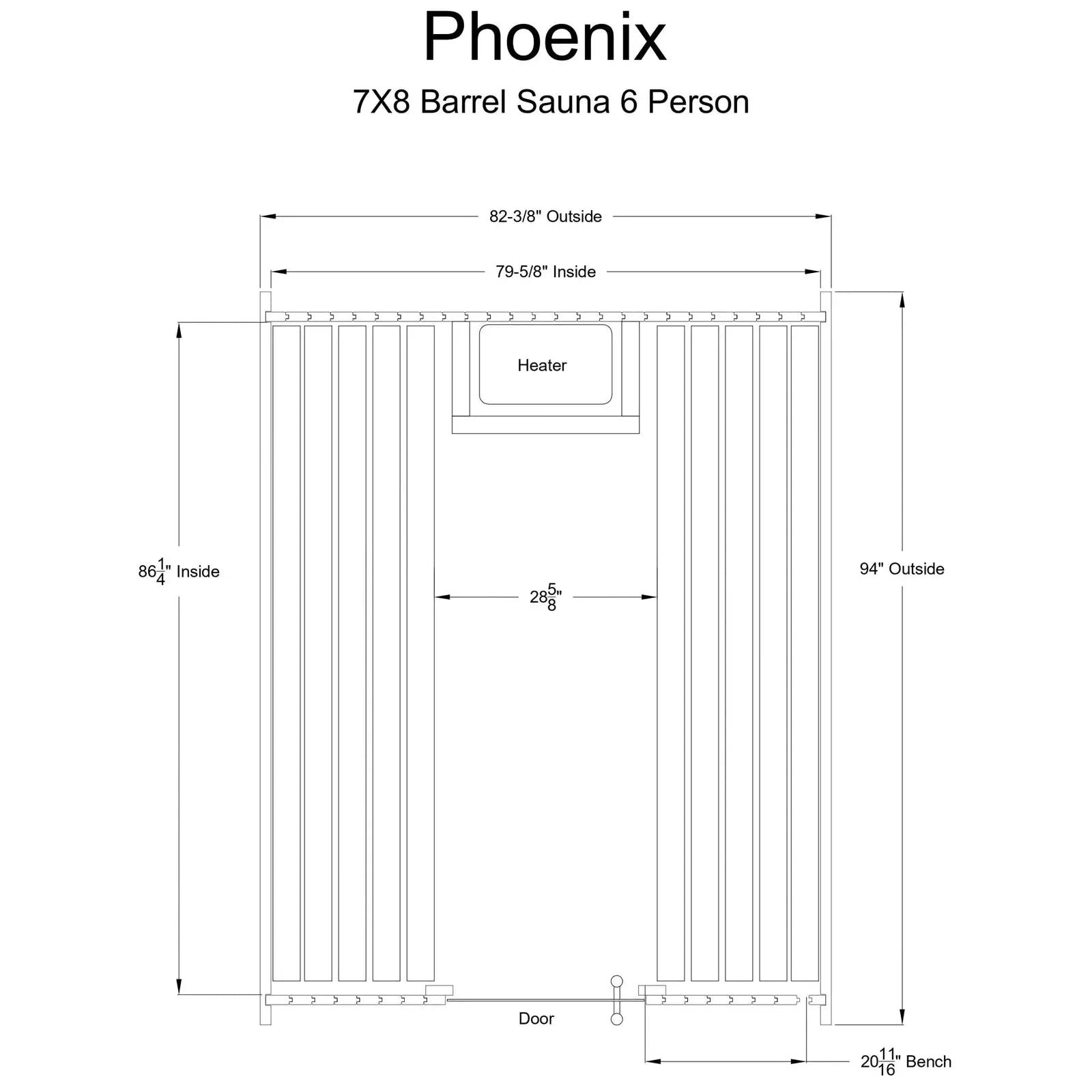 Almost Heaven Phoenix 6-Person Luxury Barrel Sauna - Image 13