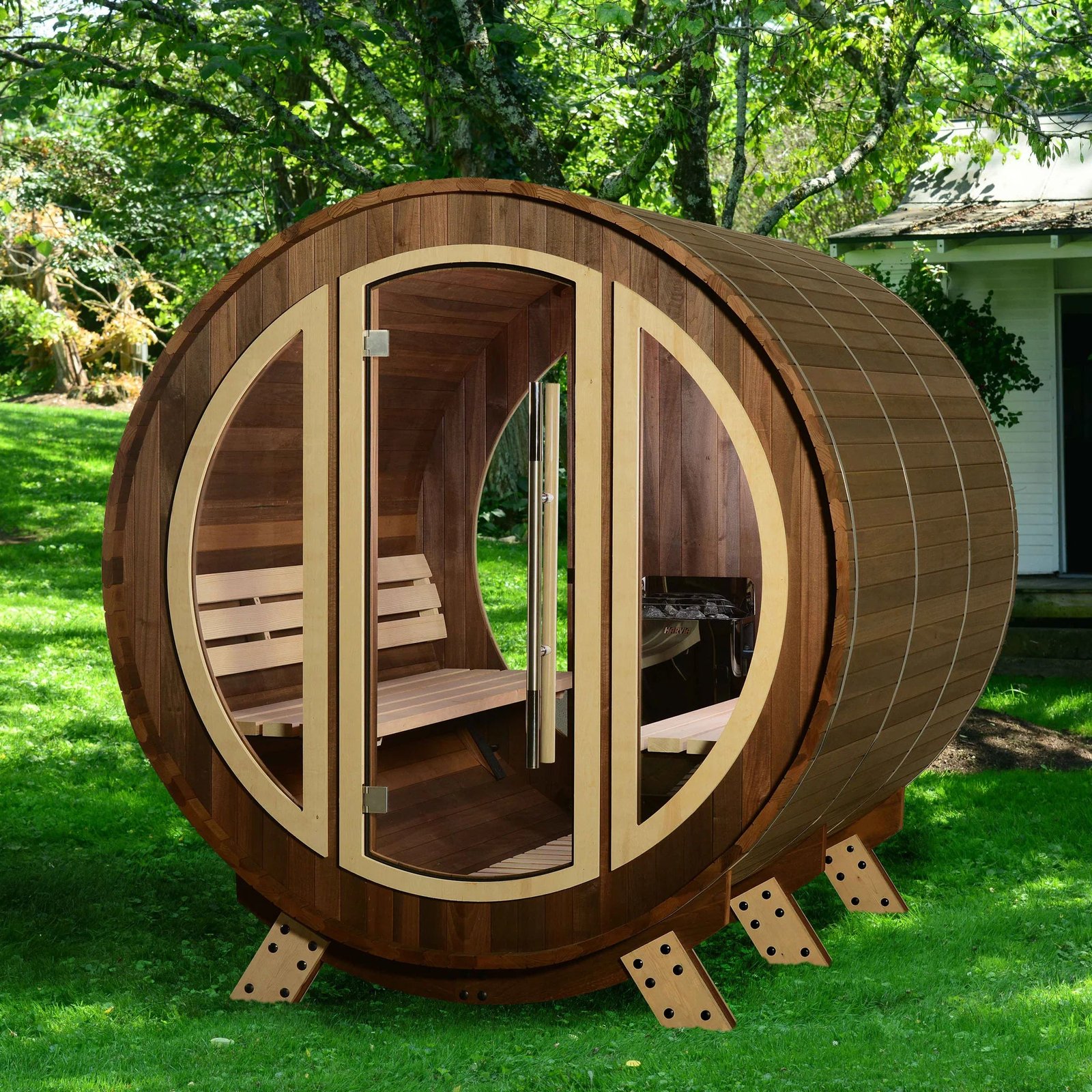 Almost Heaven Phoenix 6-Person Luxury Barrel Sauna - Image 2