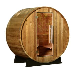 Almost Heaven Salem 2-Person Barrel Sauna, 6x4 ft.