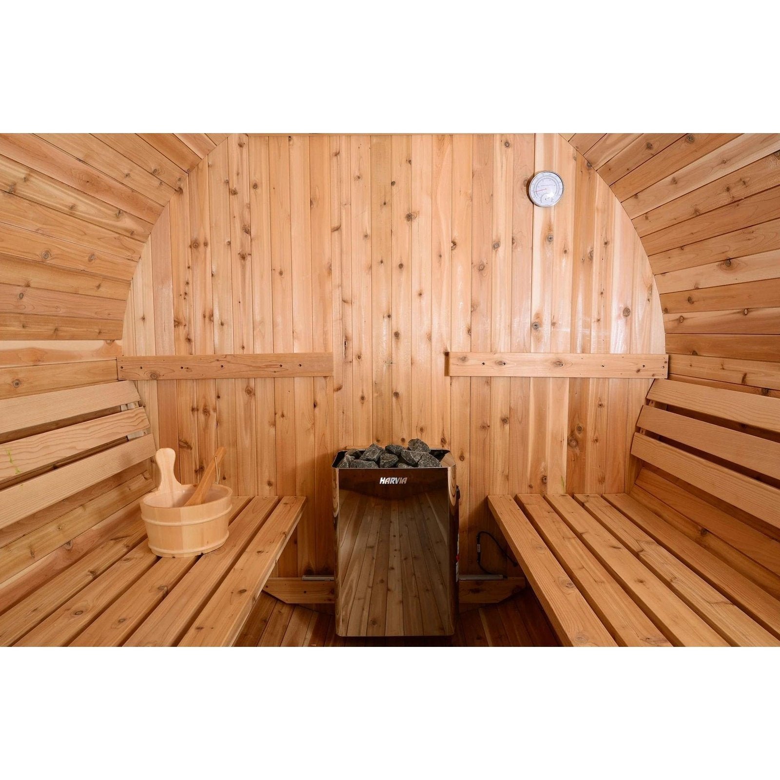 Almost Heaven Seneca 4-6 Person Barrel Sauna, 7x7 ft. - Image 8