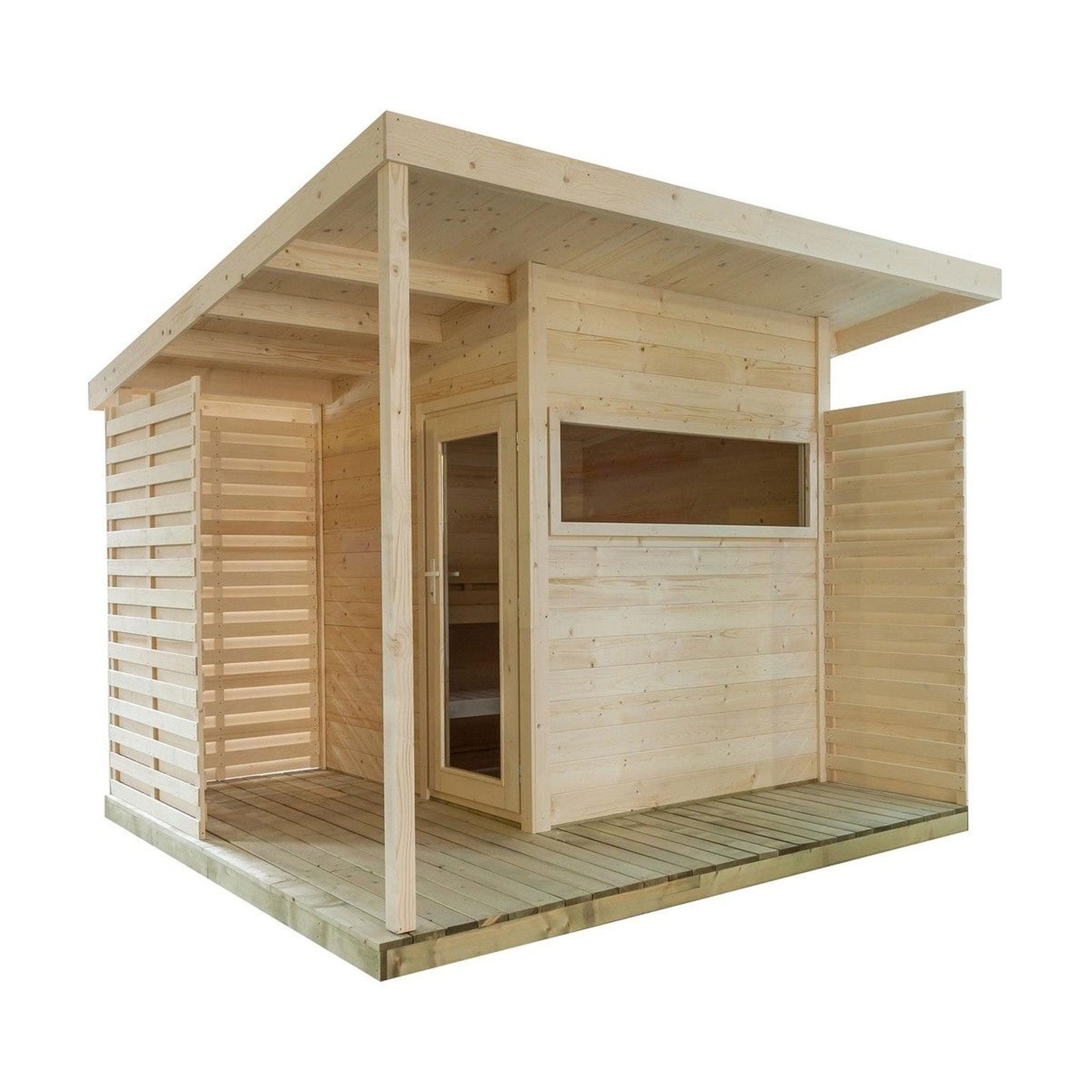 Almost Heaven Timberline 6-Person Outdoor Cabin Sauna - Image 2