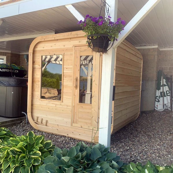 Dundalk Leisurecraft Luna 2-4 Person Cube Cabin Sauna - Image 9