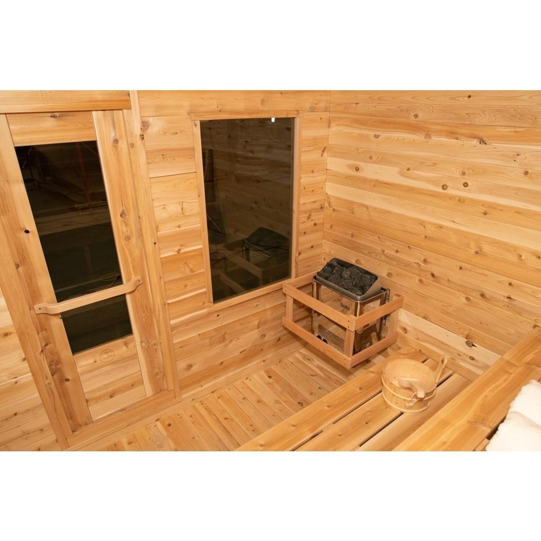 Dundalk Leisurecraft Luna 2-4 Person Cube Cabin Sauna - Image 12