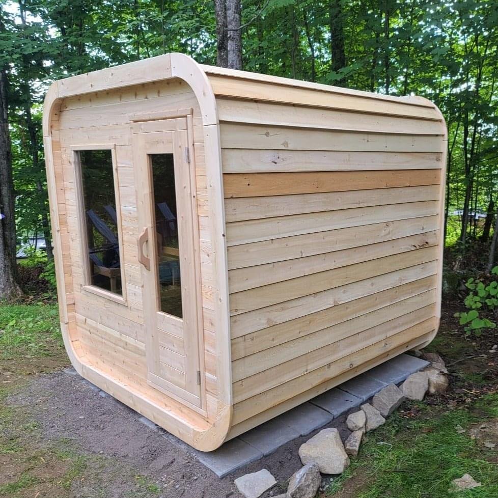 Dundalk Leisurecraft Luna 2-4 Person Cube Cabin Sauna - Image 17