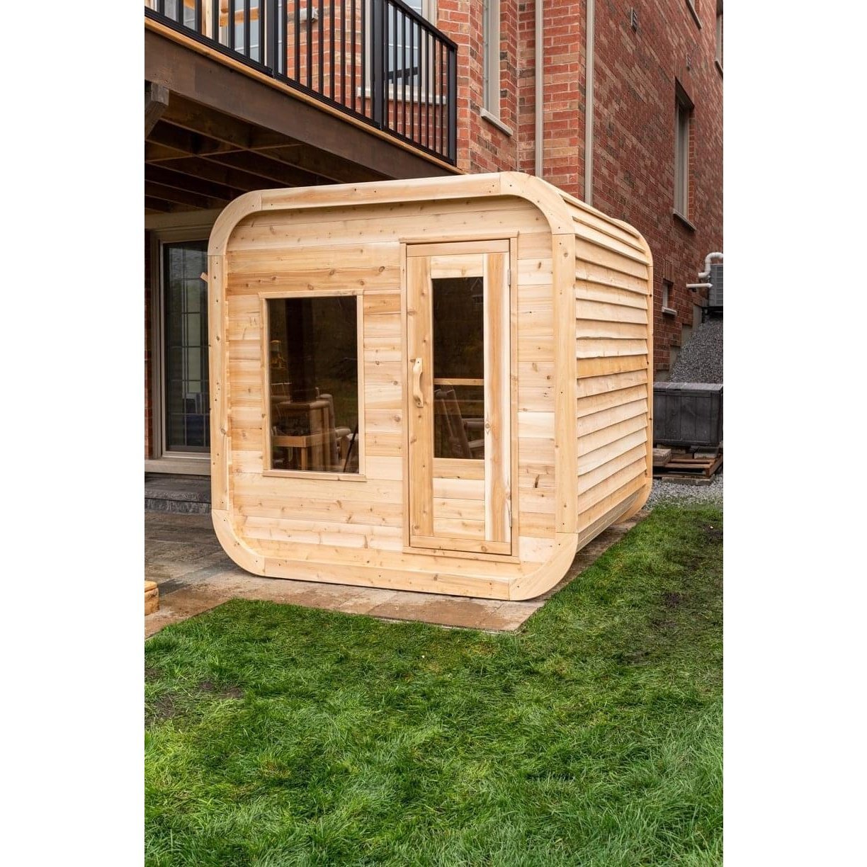 Dundalk Leisurecraft Luna 2-4 Person Cube Cabin Sauna - Image 6
